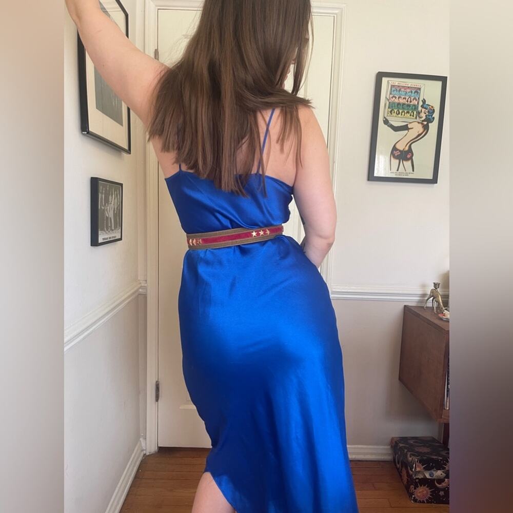 80s Vintage Red and Gold Star Belt